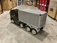 Truck champion zwart elektrische kindervrachtwagen - afbeelding 7 van  18