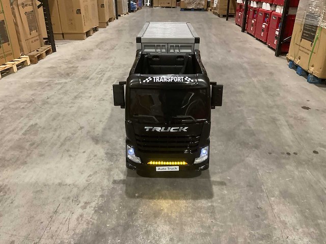 Truck champion zwart elektrische kindervrachtwagen - afbeelding 9 van  18