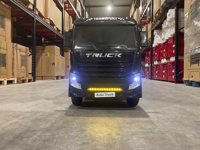 Truck champion zwart elektrische kindervrachtwagen - afbeelding 10 van  18