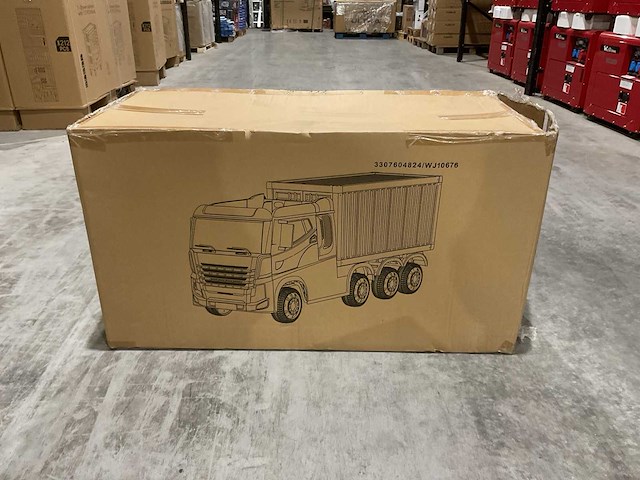 Truck champion zwart elektrische kindervrachtwagen - afbeelding 14 van  18