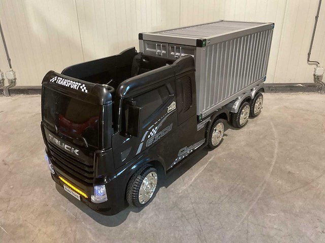 Truck champion zwart elektrische kindervrachtwagen - afbeelding 54 van  62