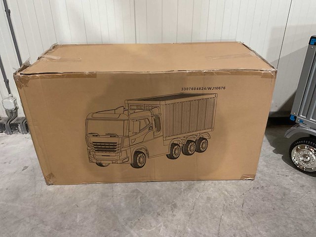 Truck champion zwart elektrische kindervrachtwagen - afbeelding 39 van  62