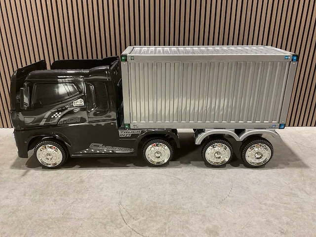 Truck champion zwart elektrische kindervrachtwagen - afbeelding 25 van  62