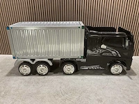 Truck champion zwart elektrische kindervrachtwagen - afbeelding 19 van  62