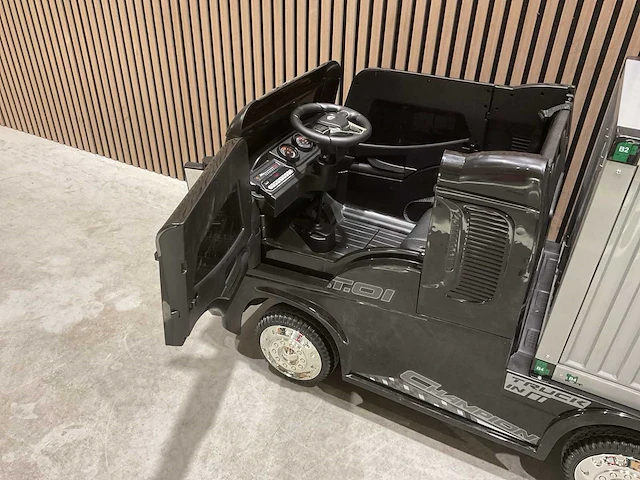 Truck champion zwart elektrische kindervrachtwagen - afbeelding 26 van  62
