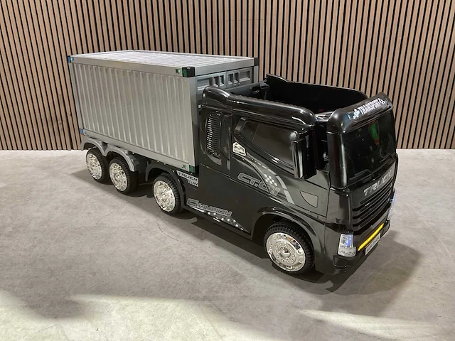Truck champion zwart elektrische kindervrachtwagen - afbeelding 30 van  62