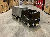 Truck champion zwart elektrische kindervrachtwagen - afbeelding 10 van  21