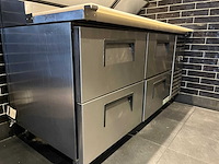 True - tpp-at-67d-4-hc - horeca pizzawerkbank 4 lades en saladière - afbeelding 3 van  5