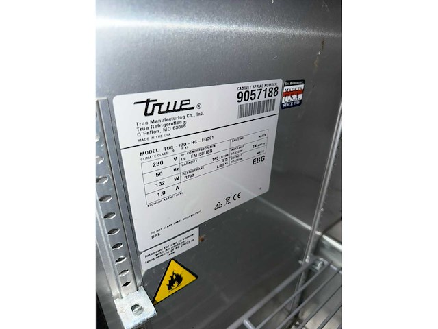 True tuc-27q-hc rvs koelkast - afbeelding 4 van  4