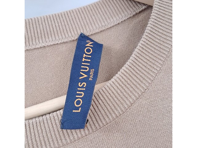 Trui met korte mouw, louis vuitton, beige, maat xxl - afbeelding 3 van  5