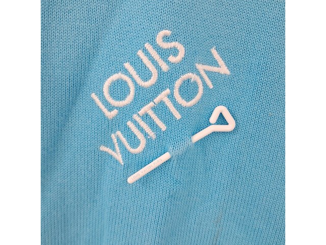 Trui met korte mouw, louis vutton, blauw, maat xxl - afbeelding 3 van  5