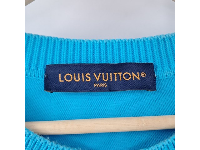 Trui met korte mouw, louis vutton, blauw, maat xxl - afbeelding 4 van  5