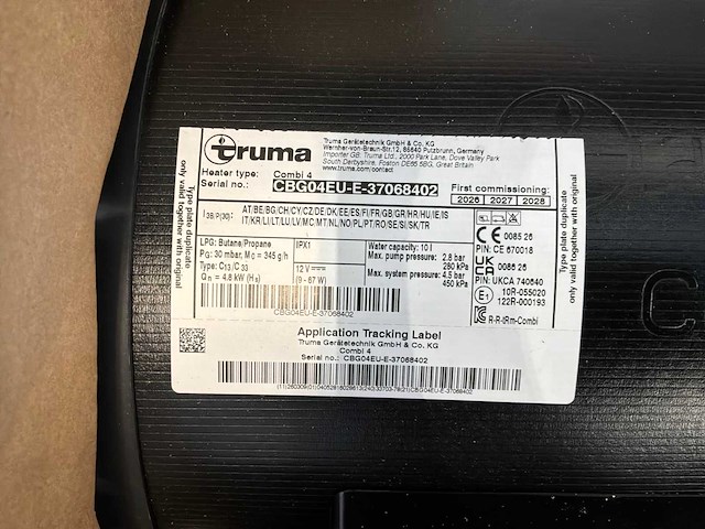 Truma combi 4 inet x panel camper/caravan verwarming - afbeelding 2 van  3