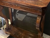 Trumeau met lade, mahoniehout, antiek - afbeelding 1 van  2