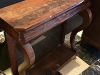 Trumeau met lade, mahoniehout, antiek - afbeelding 2 van  2