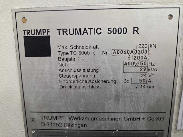 Trumpf - 2004 - trumatic 5000 r - pons-nibbelmachine - afbeelding 5 van  17