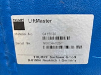 Trumpf - 2008 - liftmaster 4020 - overige plaatbewerkingsmachines - afbeelding 2 van  4