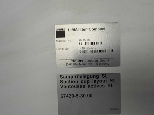 Trumpf - 2015 - trulaser 5040 - lasersnijmachine - liftmaster compact - afbeelding 18 van  41