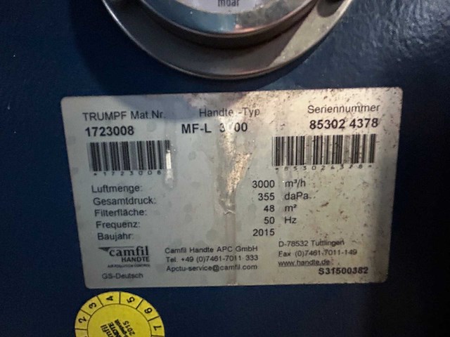 Trumpf - 2015 - trulaser 5040 - lasersnijmachine - liftmaster compact - afbeelding 32 van  41
