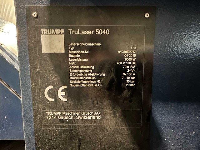 Trumpf - 2015 - trulaser 5040 - lasersnijmachine - liftmaster compact - afbeelding 35 van  41