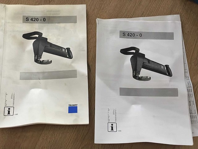Trumpf s 420-0 elektrische plaatschaar - afbeelding 7 van  9