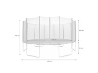 Trumpoline rond trampoline diameter 4,88m - afbeelding 9 van  14