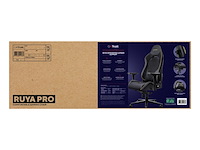 Trust gxt 721 ruya pro premium gaming stoel nekkussen verstelbare rug ondersteuning zwart/grijs - afbeelding 2 van  5