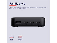 Trust maxo oplader vier poorten usb a/usb c zwart - afbeelding 3 van  6