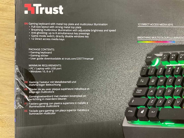 Trust torac gaming toetsenbord - afbeelding 3 van  3
