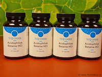 Ts choice voedingssupplement acidophilus betaine hcl - 4 potjes á 60 capsules - afbeelding 1 van  4