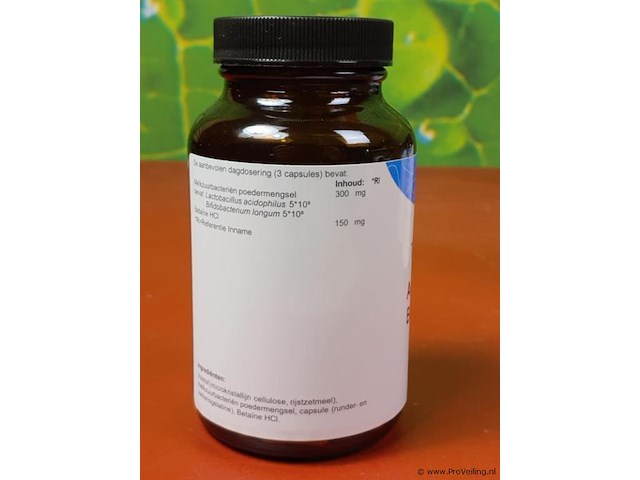 Ts choice voedingssupplement acidophilus betaine hcl - 4 potjes á 60 capsules - afbeelding 3 van  4