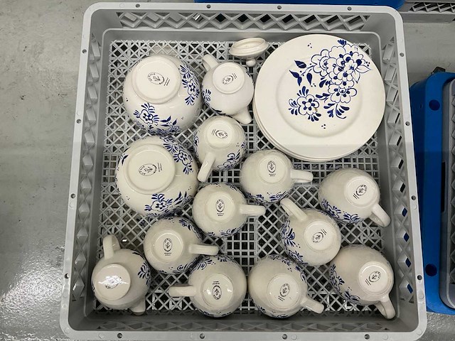 Ts holland all dutch handpainted delftware partij servies - afbeelding 2 van  12