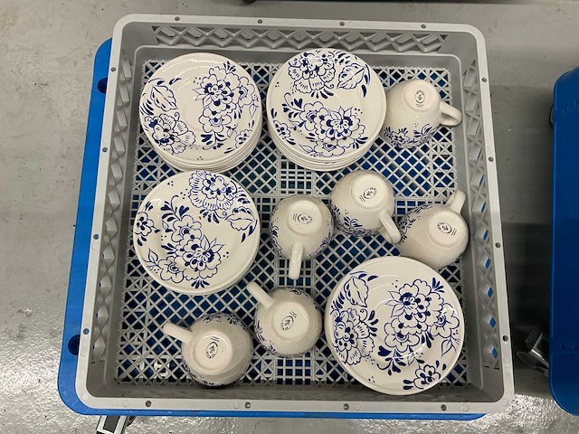 Ts holland all dutch handpainted delftware partij servies - afbeelding 4 van  12