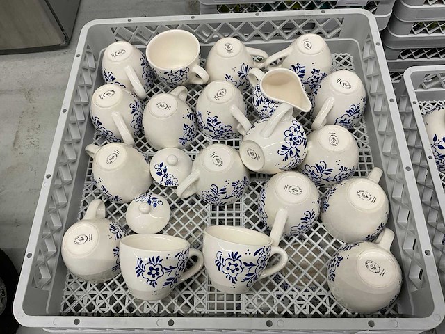 Ts holland all dutch handpainted delftware partij servies - afbeelding 5 van  12