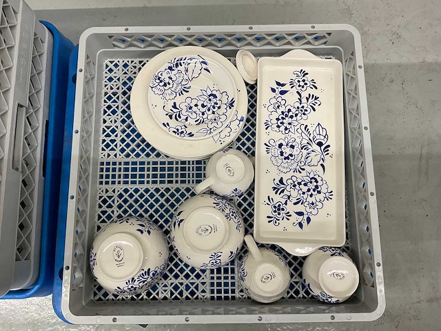 Ts holland all dutch handpainted delftware partij servies - afbeelding 7 van  12