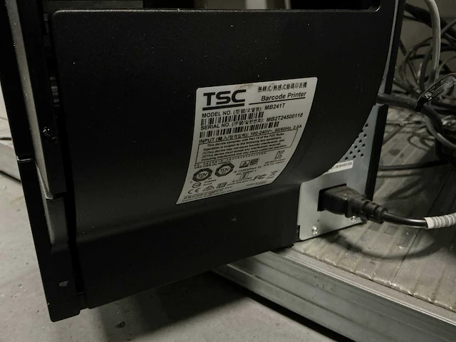 Tsc barcode printer mb241t - afbeelding 2 van  2