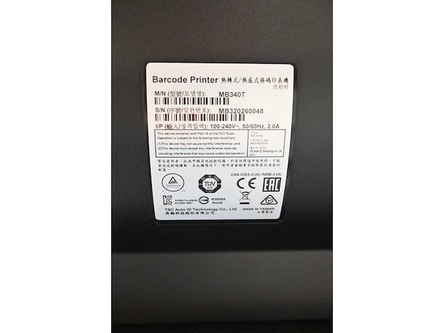 Tsc mb340t labelprinter - afbeelding 4 van  4