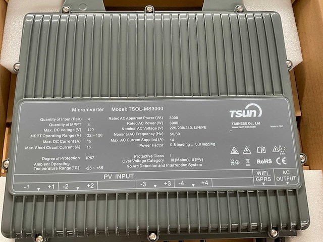 Tsun tsol-ms3000 micro-inverter (10x) - afbeelding 2 van  2