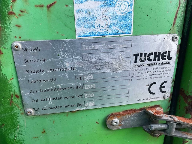Tuchel trac diesel werktuigdrager - afbeelding 9 van  18