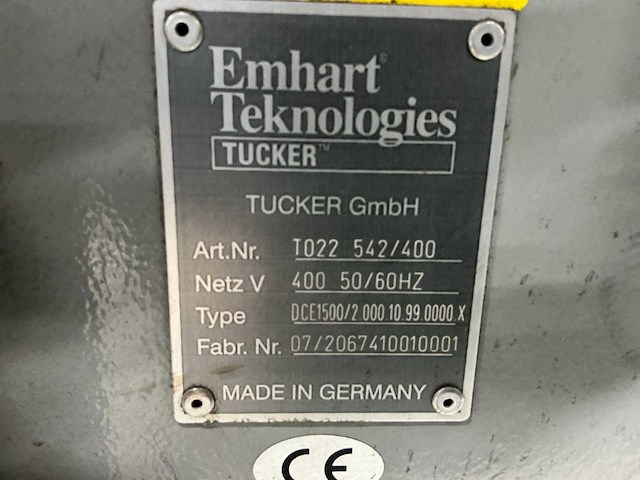 Tucker dce1500/2.000.54.10.99.0000.x diverse lasmachines - afbeelding 3 van  4