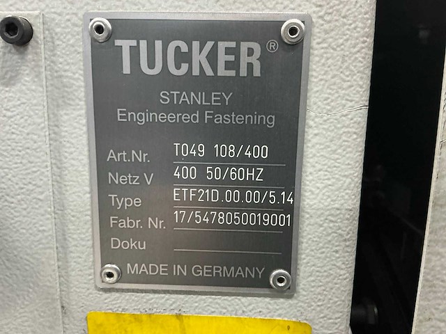 Tucker dce1500/2.000.54.99.0405.x diverse lasmachines - afbeelding 5 van  9
