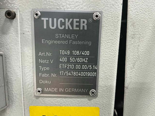 Tucker dce1500/2.000.54.99.0405.x diverse lasmachines - afbeelding 5 van  8