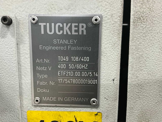 Tucker dce1500/2.000.54.99.0405.x diverse lasmachines - afbeelding 5 van  9