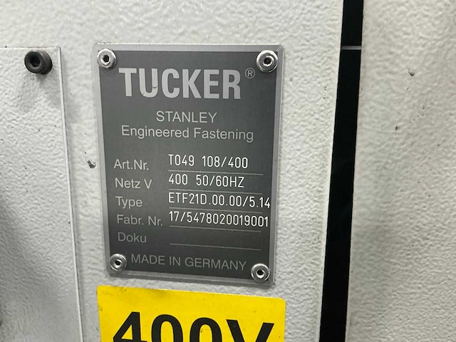 Tucker dce1500/2.000.54.99.0405.x diverse lasmachines - afbeelding 5 van  8