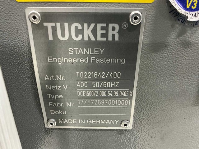 Tucker dce1500/2.000.54.99.0405.x diverse lasmachines - afbeelding 3 van  8
