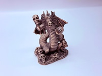 Tudor mint england - dragon statuette met zilver vergoten - afbeelding 3 van  6