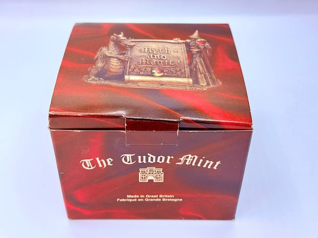 Tudor mint england - dragon statuette met zilver vergoten - afbeelding 6 van  6