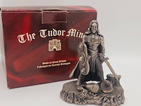 Tudor mint england - sir gawain statuette met zilver vergoten - afbeelding 2 van  9