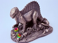 Tudor mint england - spinosaurus statuette met zilver vergoten - afbeelding 3 van  9