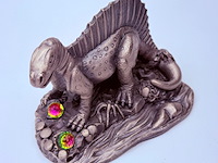 Tudor mint england - spinosaurus statuette met zilver vergoten - afbeelding 4 van  9